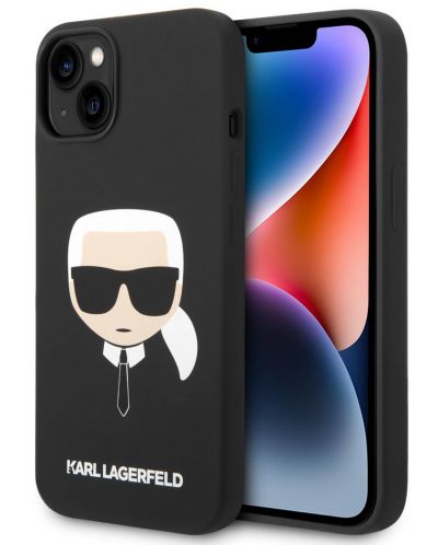 Калъф Karl Lagerfeld - MS Karl Head, iPhone 14 Plus, черен - 3